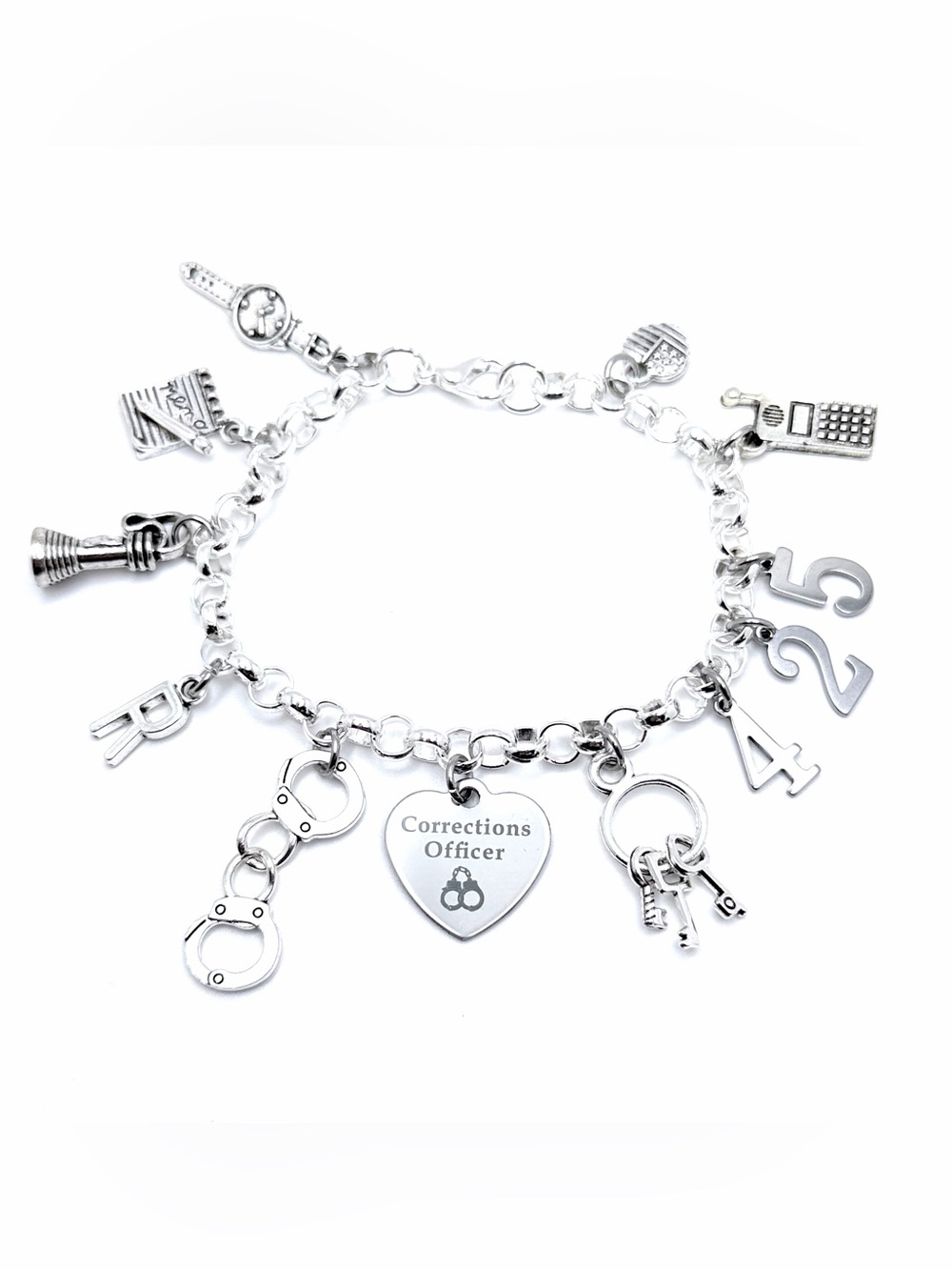 Corrections Officer Charm Bracelet